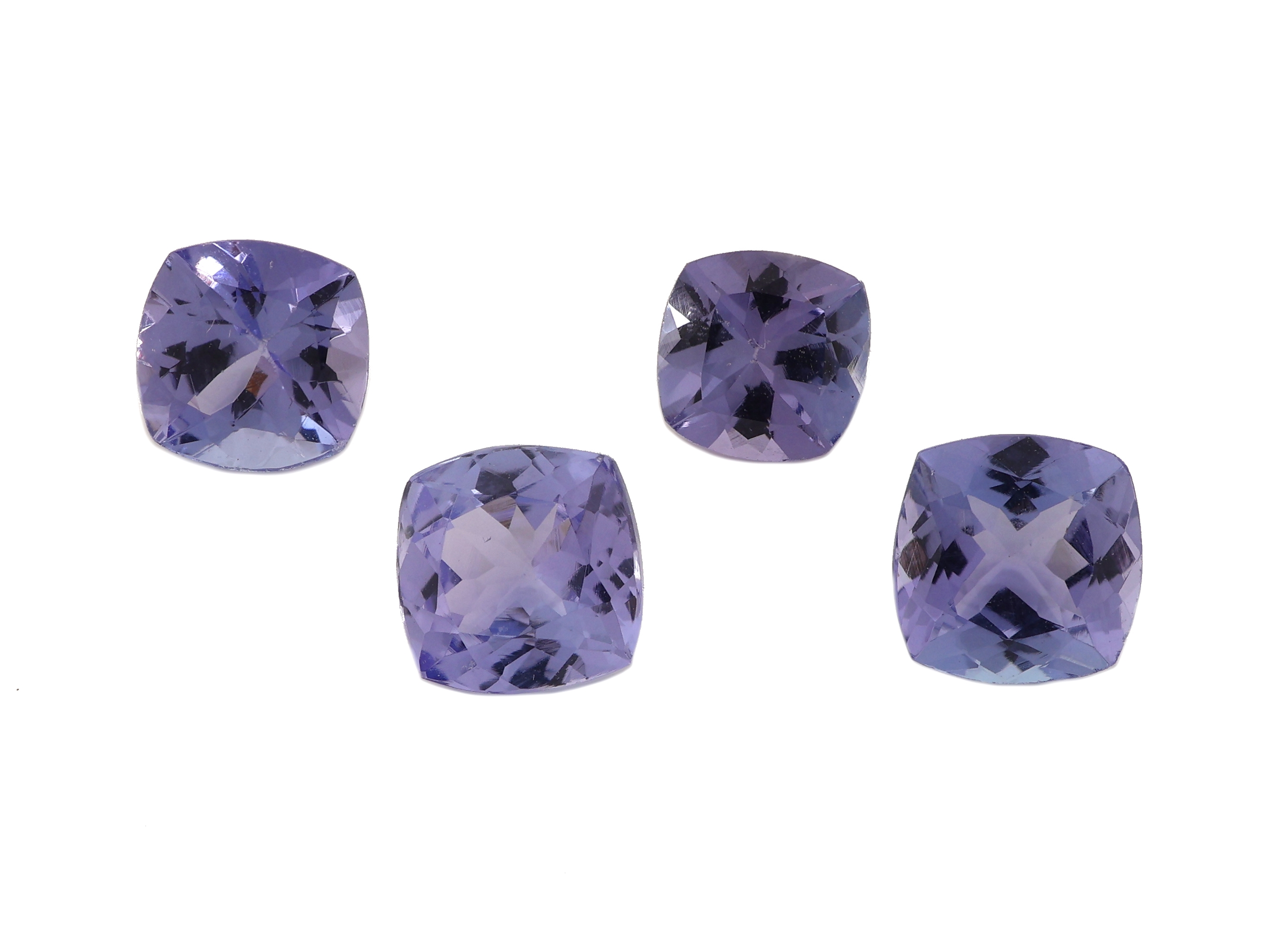 Image 27025313 - Lot 4 lose Tansanite, zus. ca. 2.75 ct, Kissenschliff Schätzpreis: 970, - EUR