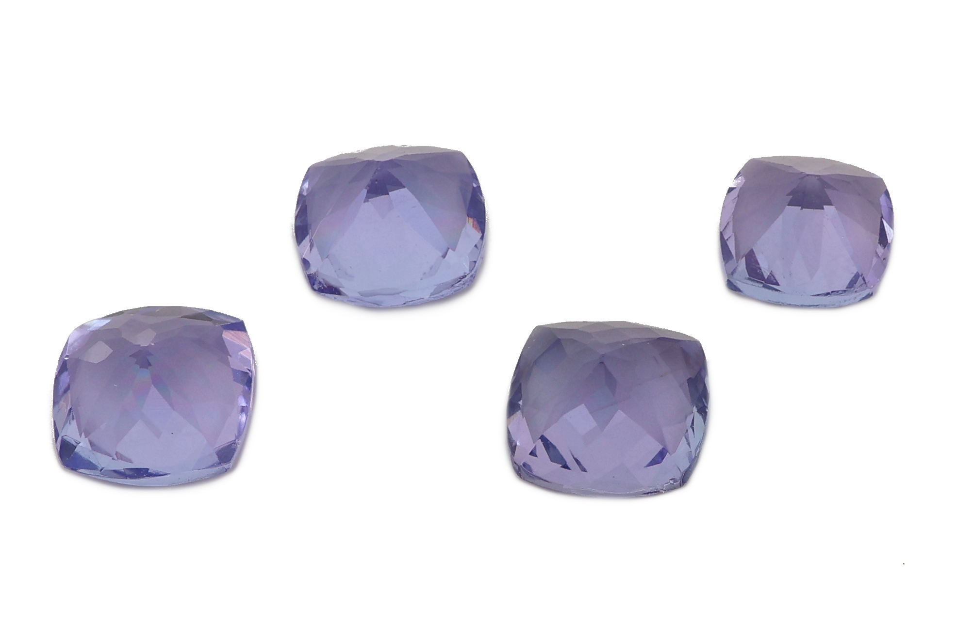 Detail a: Lot 4 lose Tansanite, zus. ca. 2.75 ct, Kissenschliff