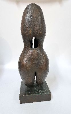27025301k - Unbekannter Künstler, Bronzeskulptur, unsign., H. ca. 36 cm