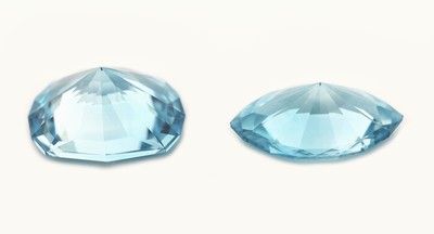 27025305a - Lot 2 lose blaue Zirkone, zus. ca. 5.68 ct, versch. Schliffformen Schätzpreis: 630, - EUR