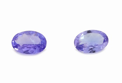 Image Lot 2 lose Tansanite, zus. ca. 1.65 ct, ovalfacett. Schätzpreis: 500, - EUR