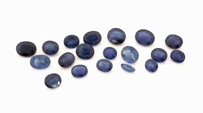 Image Lot lose Saphire, zus. ca. 11.46 ct, ovalfacett. in versch. Größen und ...
