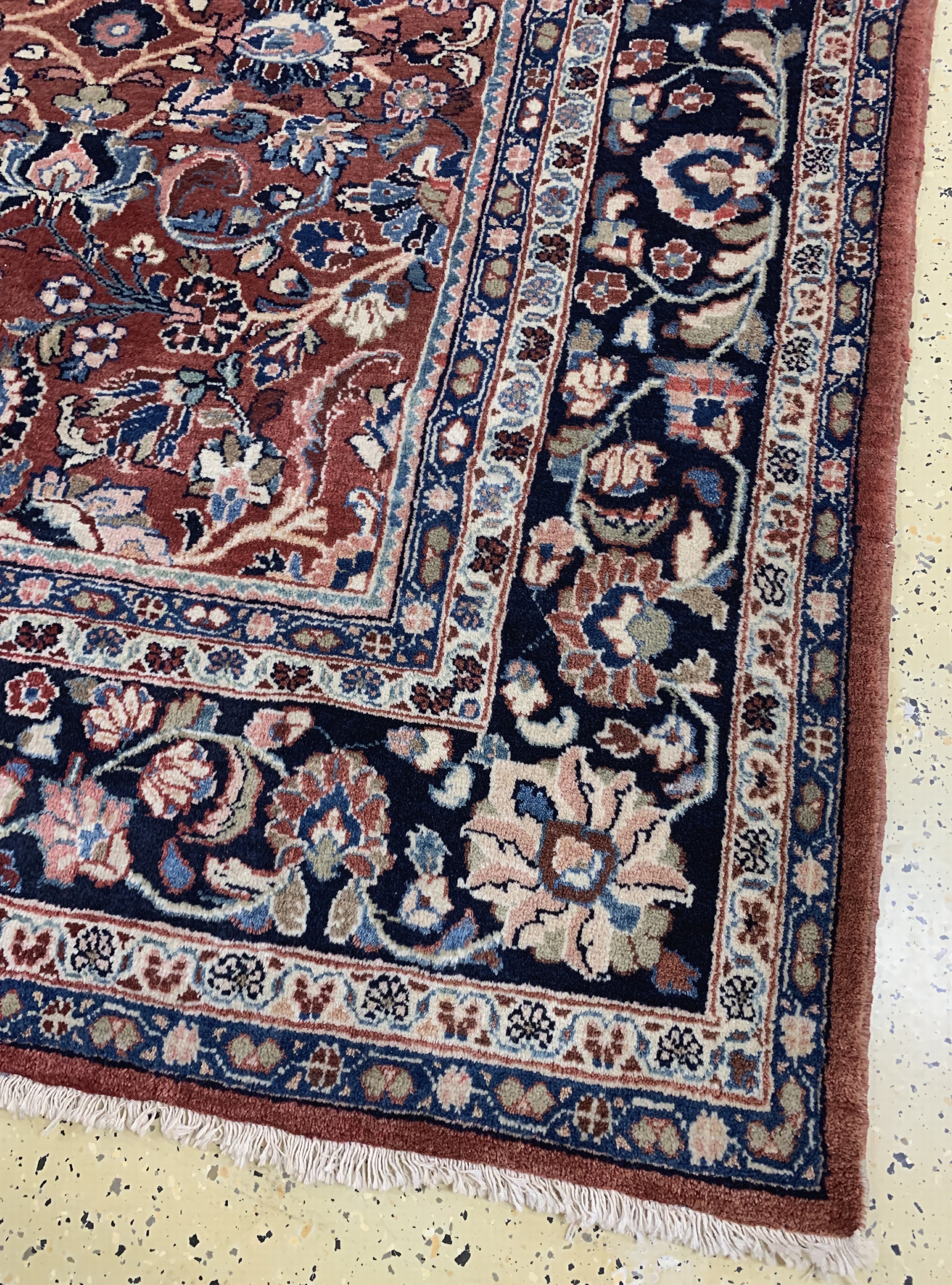 Detail a: Sarogh Mahal, Persien, Mitte 20.Jhd., Wolleauf Baumwolle, ca. 364 x 280 cm, EHZ: 2