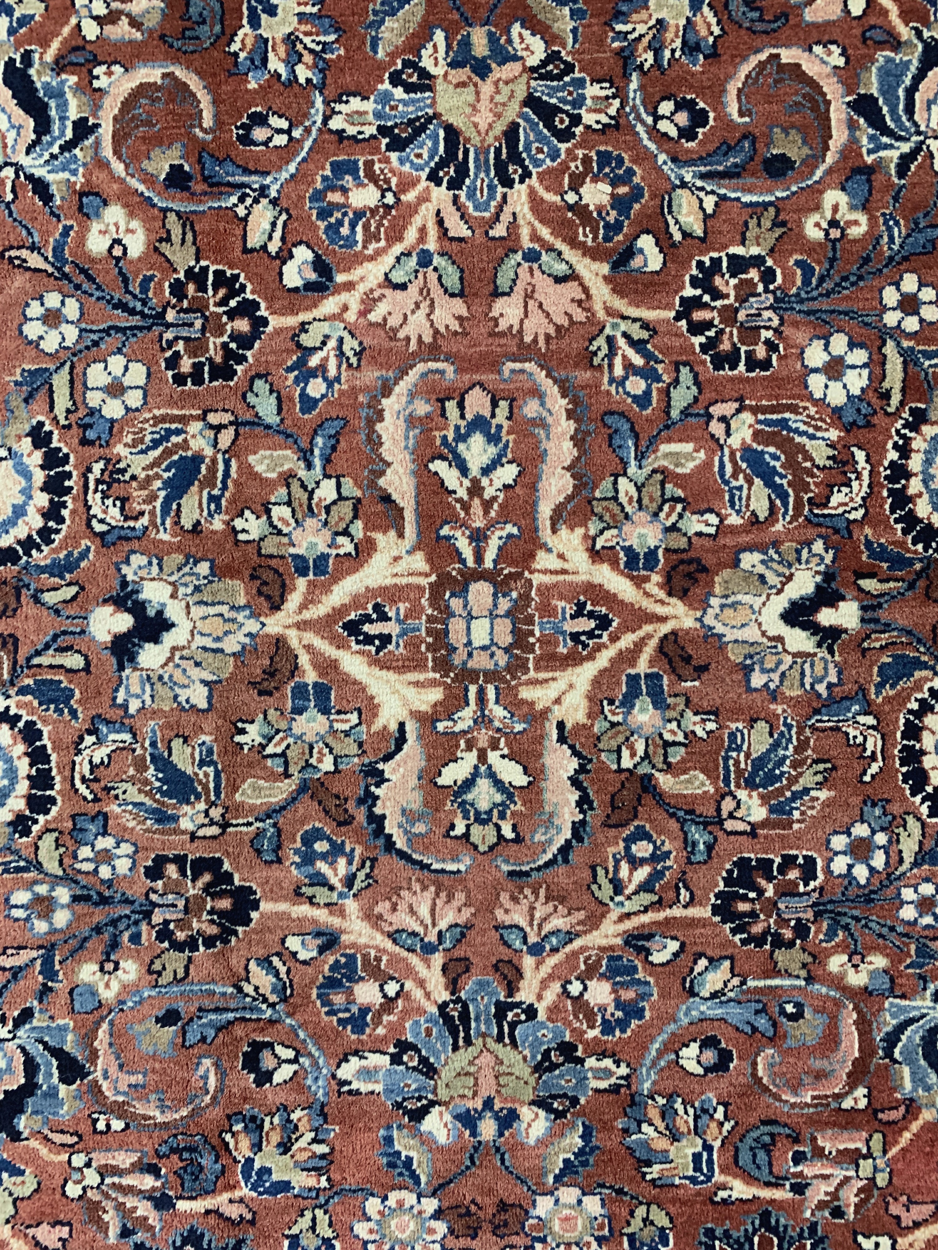 Detail d: Sarogh Mahal, Persien, Mitte 20.Jhd., Wolleauf Baumwolle, ca. 364 x 280 cm, EHZ: 2
