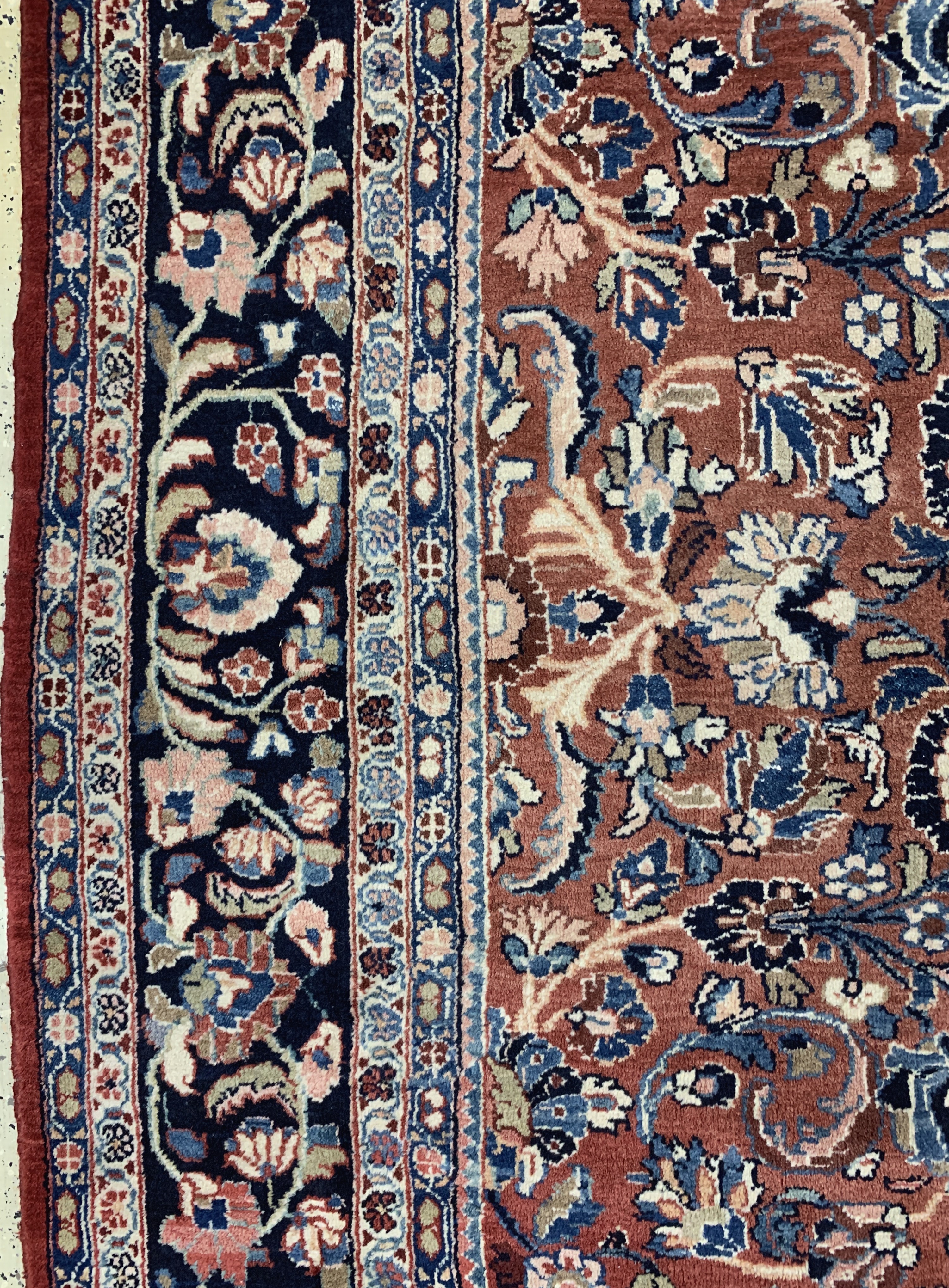 Detail e: Sarogh Mahal, Persien, Mitte 20.Jhd., Wolleauf Baumwolle, ca. 364 x 280 cm, EHZ: 2