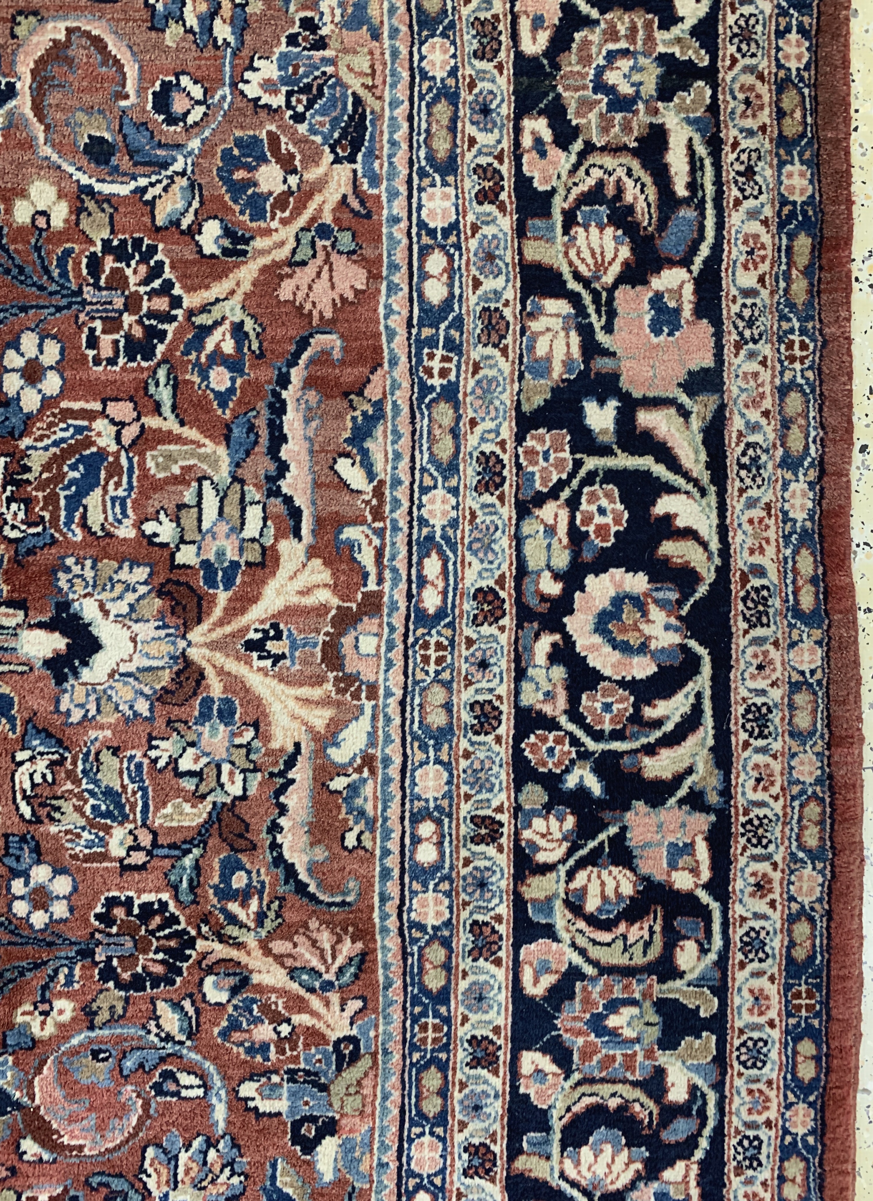Detail f: Sarogh Mahal, Persien, Mitte 20.Jhd., Wolleauf Baumwolle, ca. 364 x 280 cm, EHZ: 2