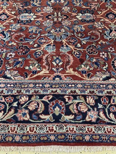 27025520b - Sarogh Mahal, Persien, Mitte 20.Jhd., Wolleauf Baumwolle, ca. 364 x 280 cm, EHZ: 2 ...