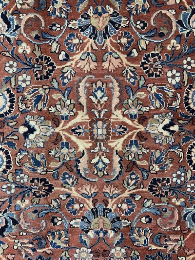 27025520d - Sarogh Mahal, Persien, Mitte 20.Jhd., Wolleauf Baumwolle, ca. 364 x 280 cm, EHZ: 2 ...