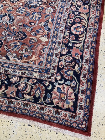 27025520g - Sarogh Mahal, Persien, Mitte 20.Jhd., Wolleauf Baumwolle, ca. 364 x 280 cm, EHZ: 2 ...