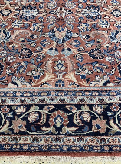 27025520h - Sarogh Mahal, Persien, Mitte 20.Jhd., Wolleauf Baumwolle, ca. 364 x 280 cm, EHZ: 2 ...