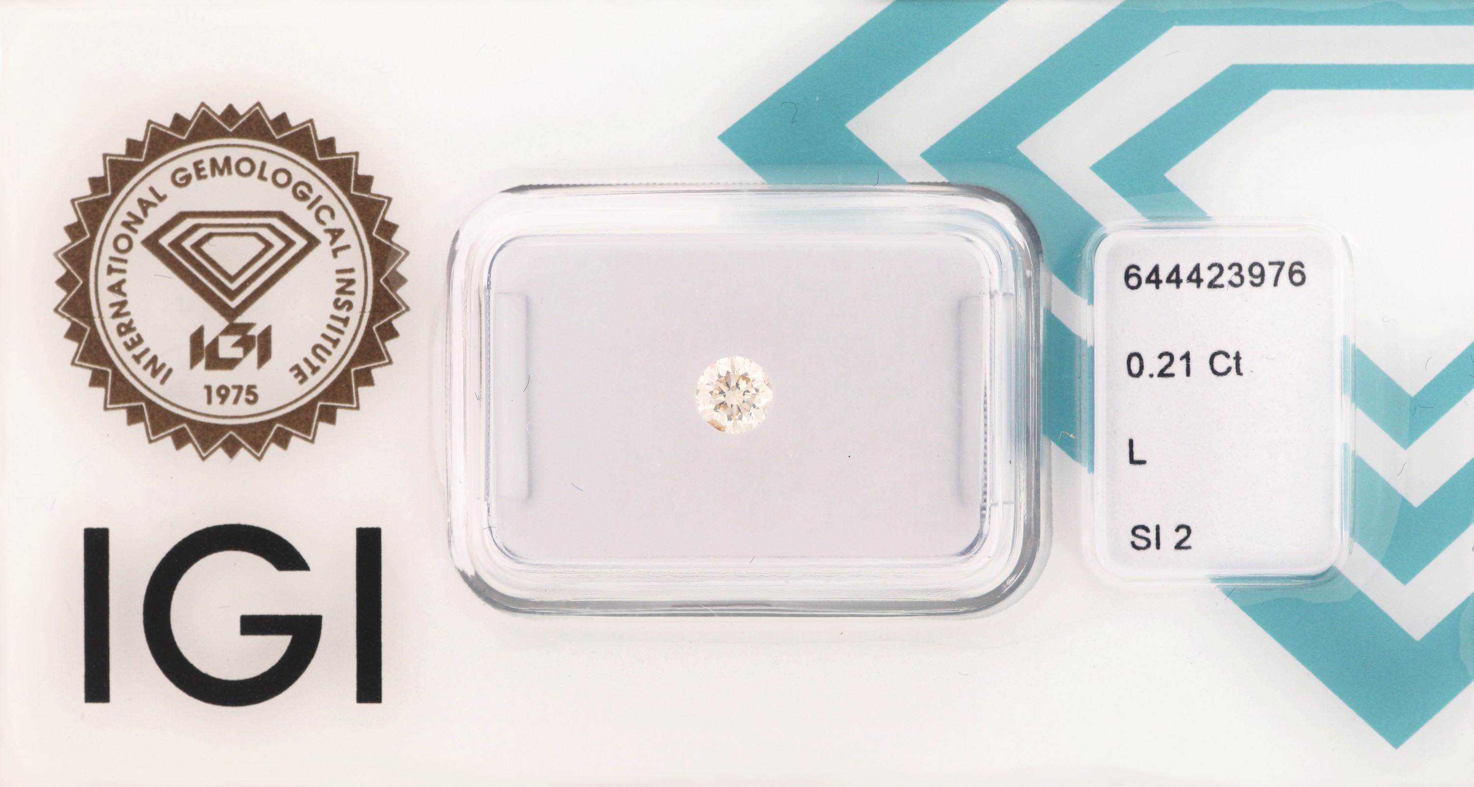 Image 27025713 - Loser Brillant, 0.21 ct get.Weiß(L)/si2, eingeschweißt, mit IGI-Expertise Schätzpreis: ...