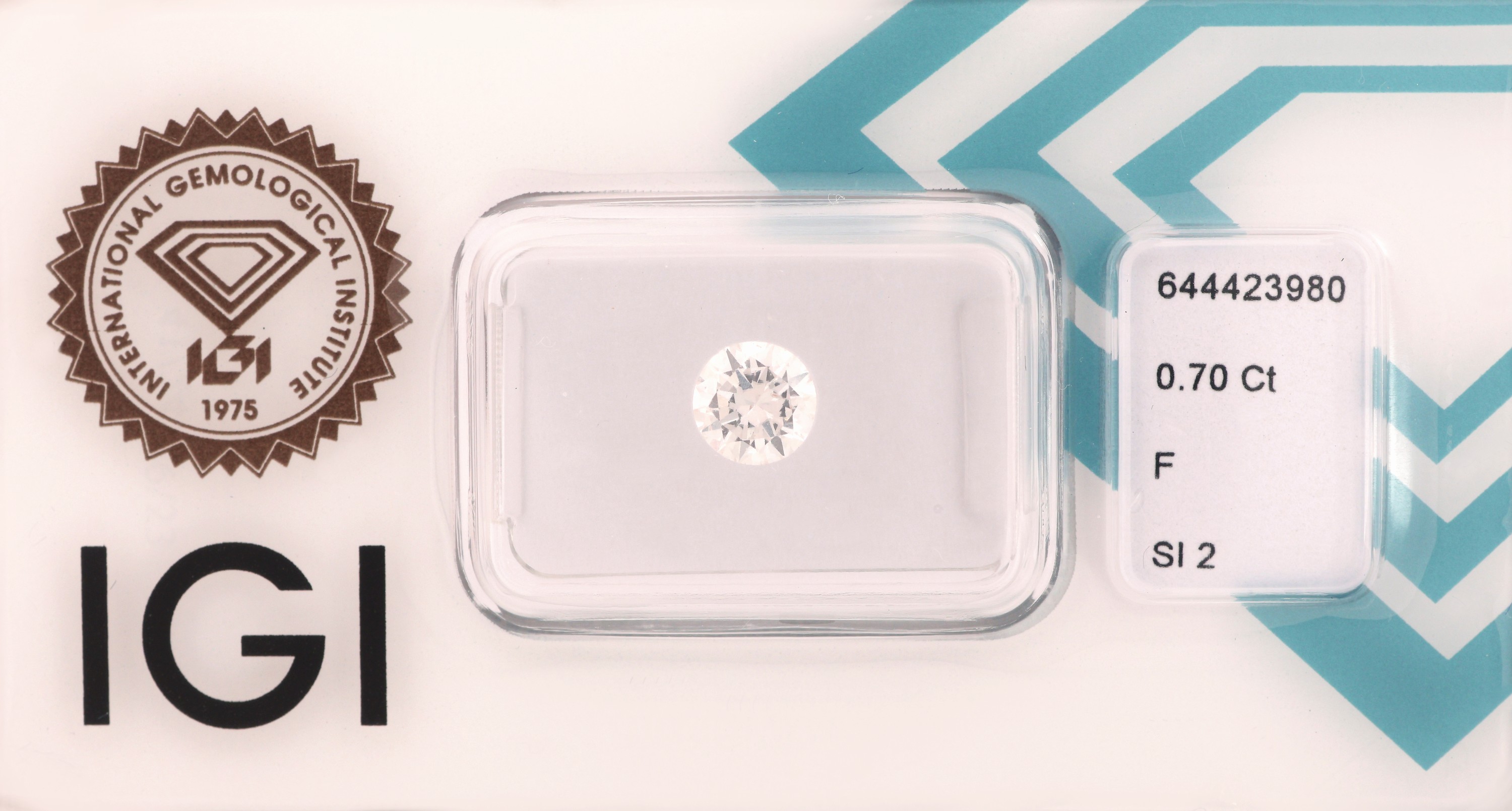 Image 27025729 - Loser Brillant, 0.70 ct feines Weiß (F)/si2, eingeschweißt, IGI-Expertise Schätzpreis: ...