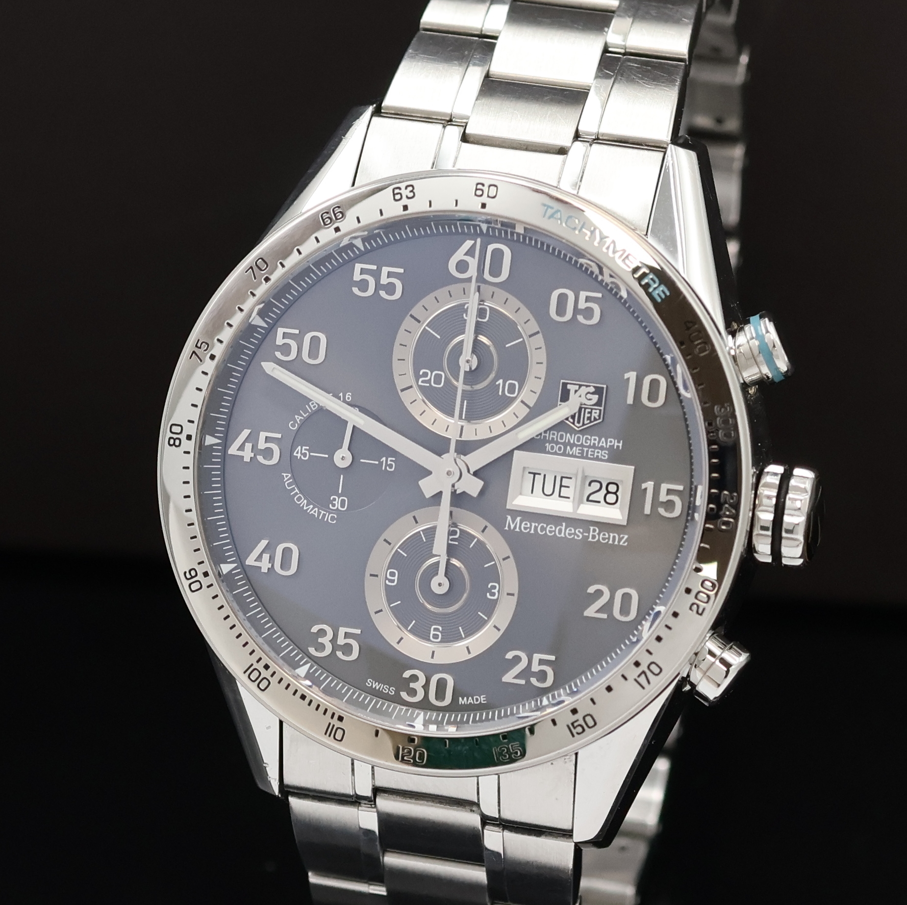 Detail a: TAG HEUER Carrera seltener, auf 125 Stück limitierter Mercedes Benz Armbandchronograph Referenz CV2A1G, Automatik, Schweiz um 2015, beids. vergl. ...