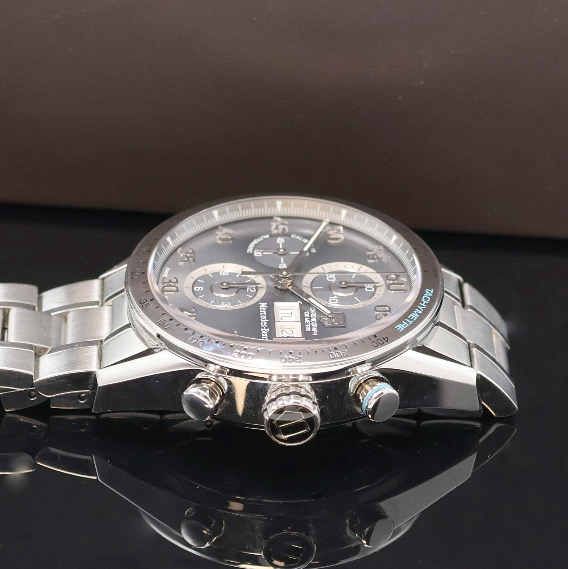 Detail c: TAG HEUER Carrera seltener, auf 125 Stück limitierter Mercedes Benz Armbandchronograph Referenz CV2A1G, Automatik, Schweiz um 2015, beids. vergl. ...