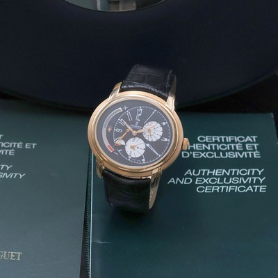 Image AUDEMARS PIGUET rare, to 450 pieces limited 18k pink gold wristwatch Millenary Maserati ...