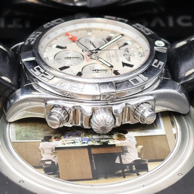 27026965d - BREITLING Chronomat GMT Armbandchronograph Referenz AB041012, Automatik, Schweiz um ...
