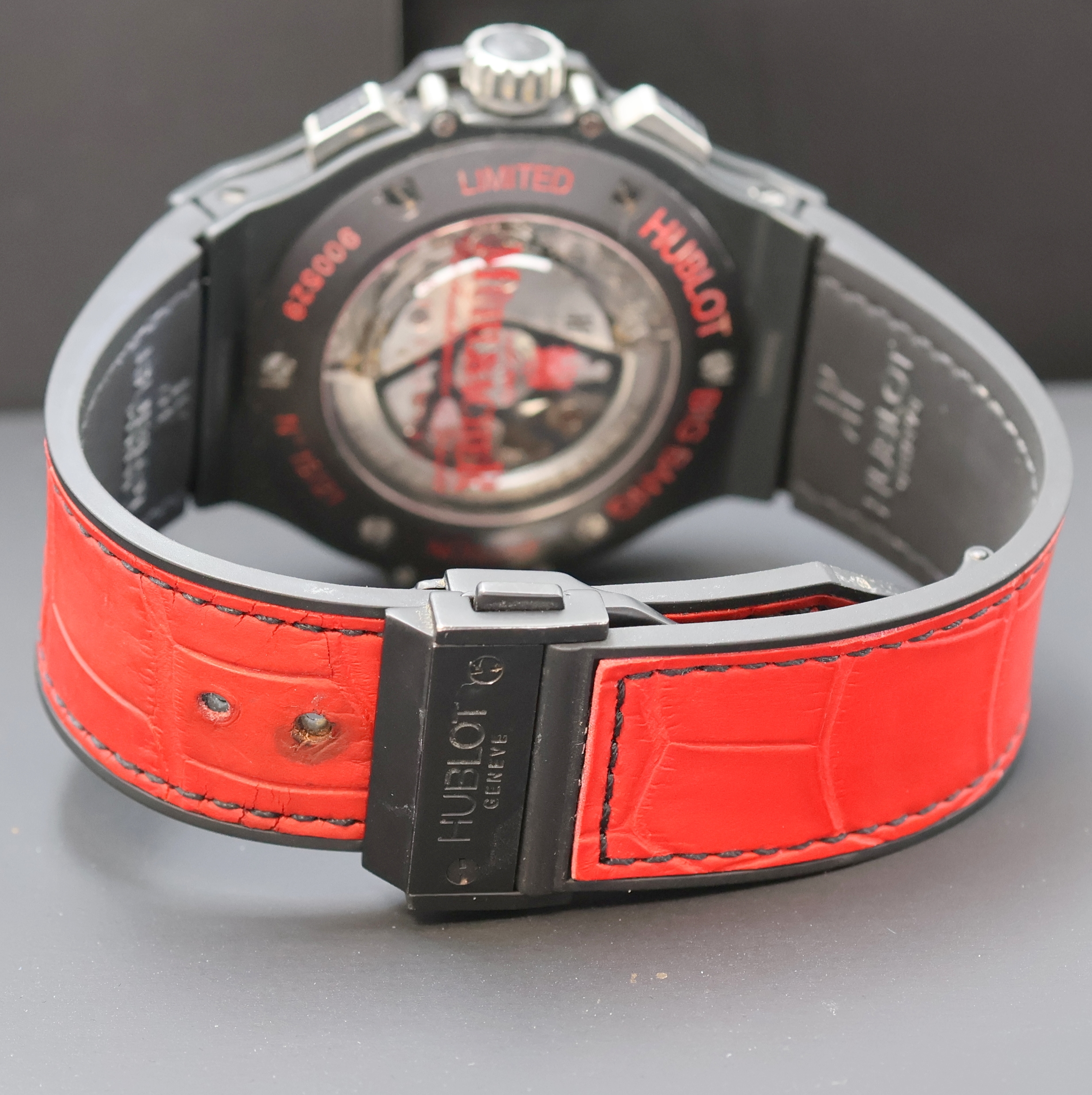 Detail c: HUBLOT Big Bang seltener, auf 21 Stück limitierter Armbandchronograph Referenz 301.C1.1123, Automatik, Geh. in Keramik und Titan kombiniert inkl. ...
