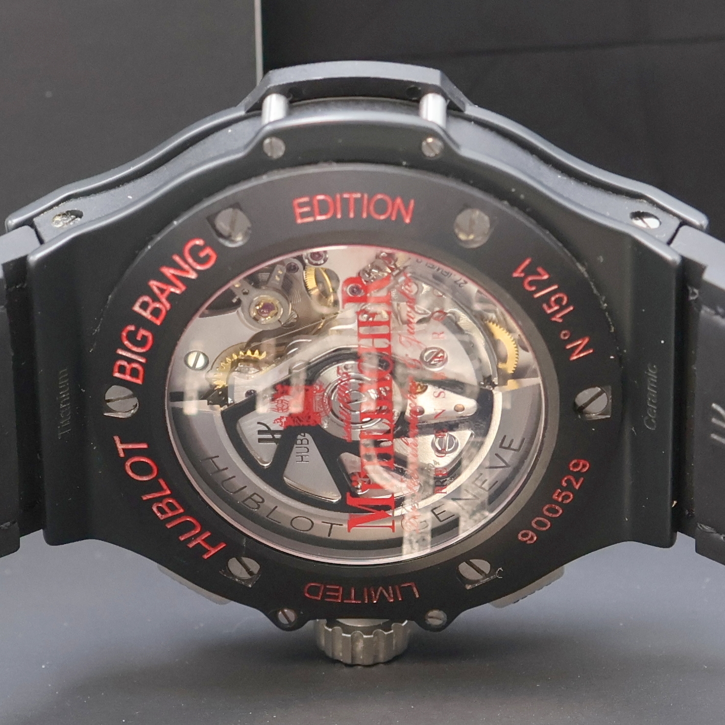 Detail f: HUBLOT Big Bang seltener, auf 21 Stück limitierter Armbandchronograph Referenz 301.C1.1123, Automatik, Geh. in Keramik und Titan kombiniert inkl. ...