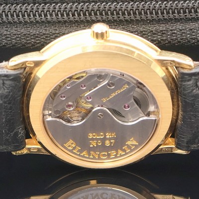 27027001e - BLANCPAIN Villeret Ultra Slim Armbanduhr in RG 750/000, Schweiz 1990er Jahre, Automatik, ...