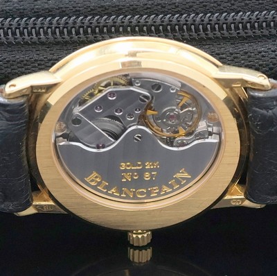 27027001f - BLANCPAIN Villeret Ultra Slim Armbanduhr in RG 750/000, Schweiz 1990er Jahre, Automatik, ...