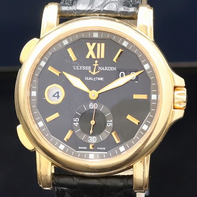 27027002a - ULYSSE NARDIN Herrenarmbanduhr Dual Time Big Date in RG 750/000 Referenz 246-55, ...