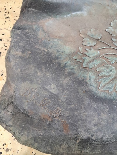 27027022g - Lebensgroße Brunnenfigur/Bronzefigur, Italien, 20. Jh., Wassergießerin, junger ...