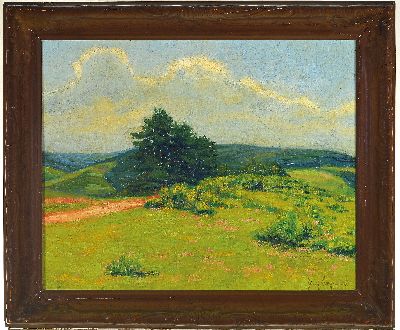 27027123k - Heinrich Brenneisen, 1895 Aglasterhausen-1942 Karlsruhe, Aufziehendes Wetter, so verso ...