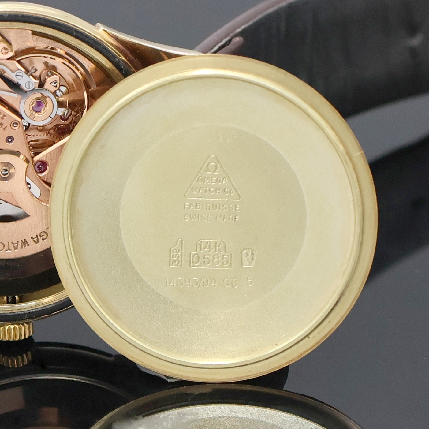 Detail g: OMEGA Constellation Armbanduhr Referenz 14393/ 94 SC 5 in GG 585/000, Automatik, unpoliertes Geh., verschr. Boden m. Sternwarten-Symbol, orig. Glas, ...