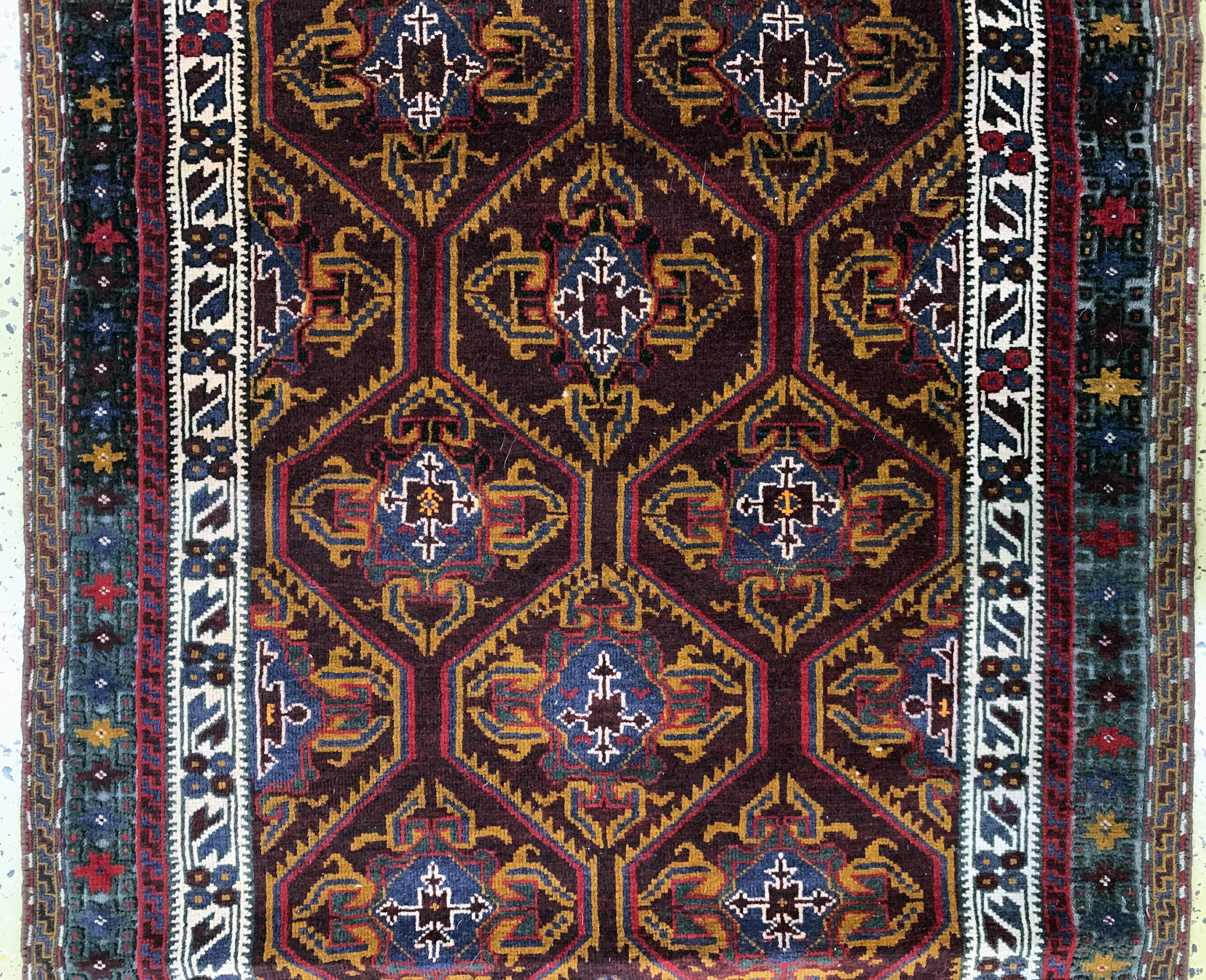 Detail c: Belutsch, Persien, Mitte 20.Jhd., Wolle aufWolle, ca. 290 x 103 cm, EHZ: 2