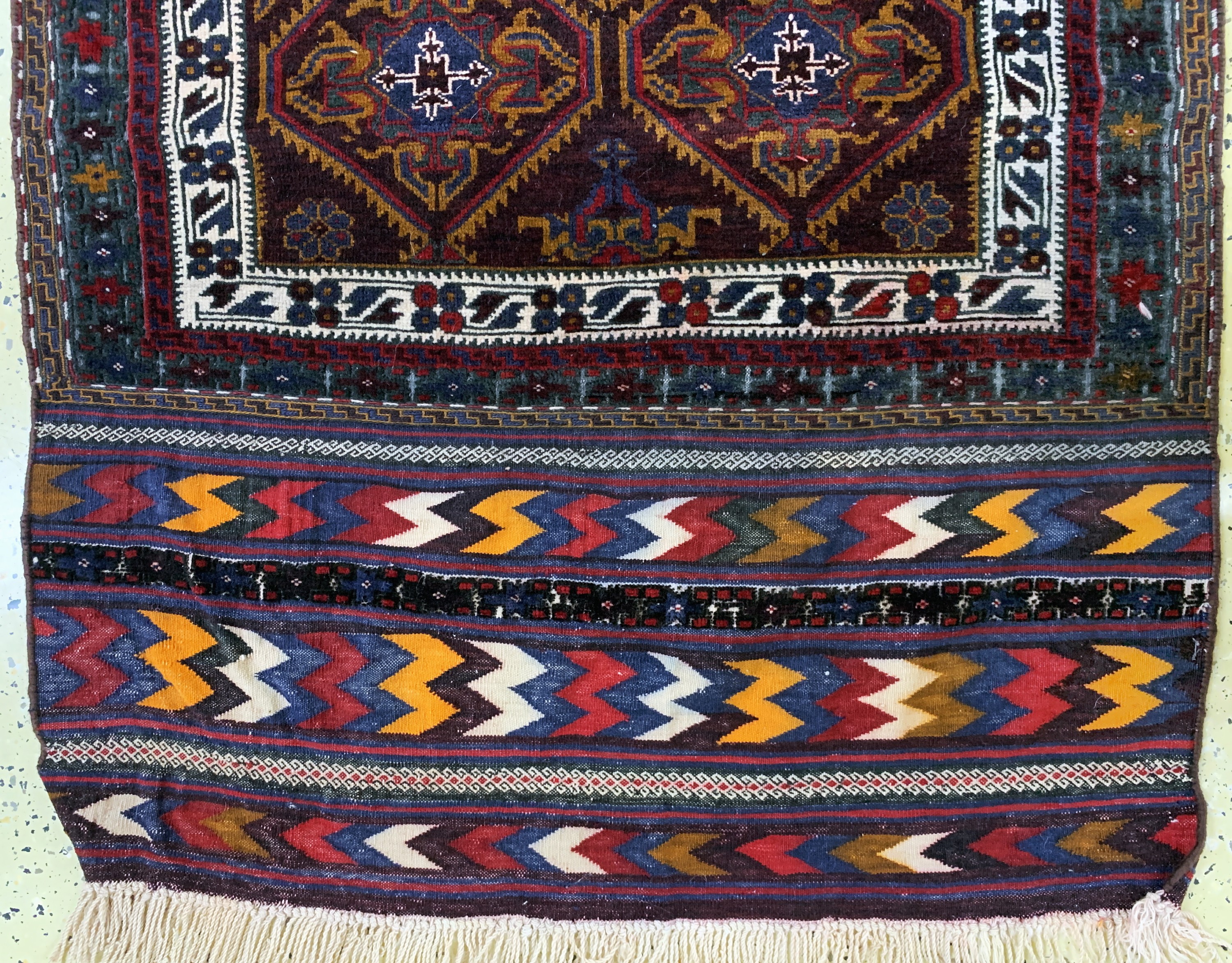 Detail d: Belutsch, Persien, Mitte 20.Jhd., Wolle aufWolle, ca. 290 x 103 cm, EHZ: 2