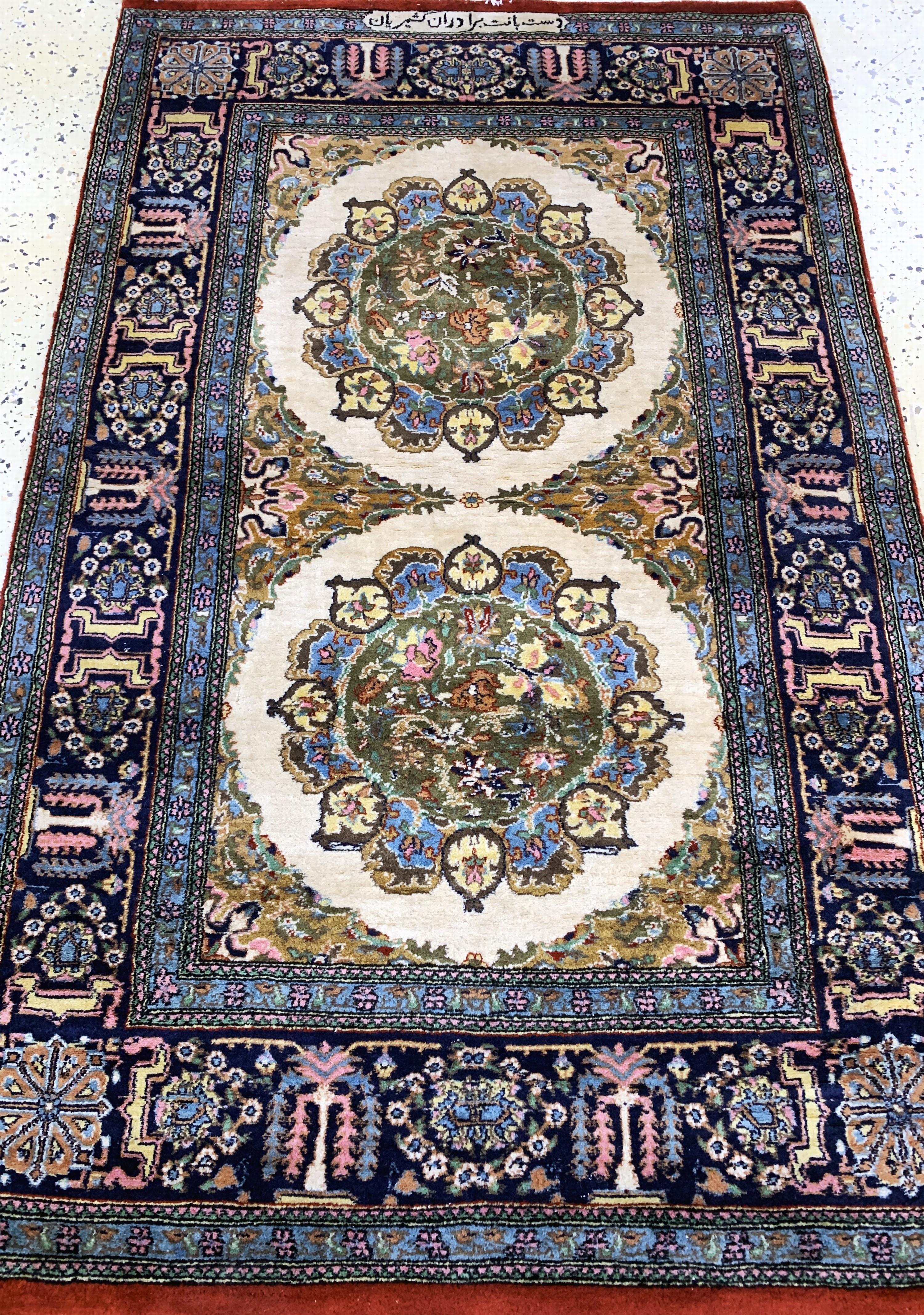 Detail c: 2 lot Lahor, Pakistan, Mitte 20.Jhd, Wolle auf Baumwolle, ca. 158 x 98 cm, EHZ: 2