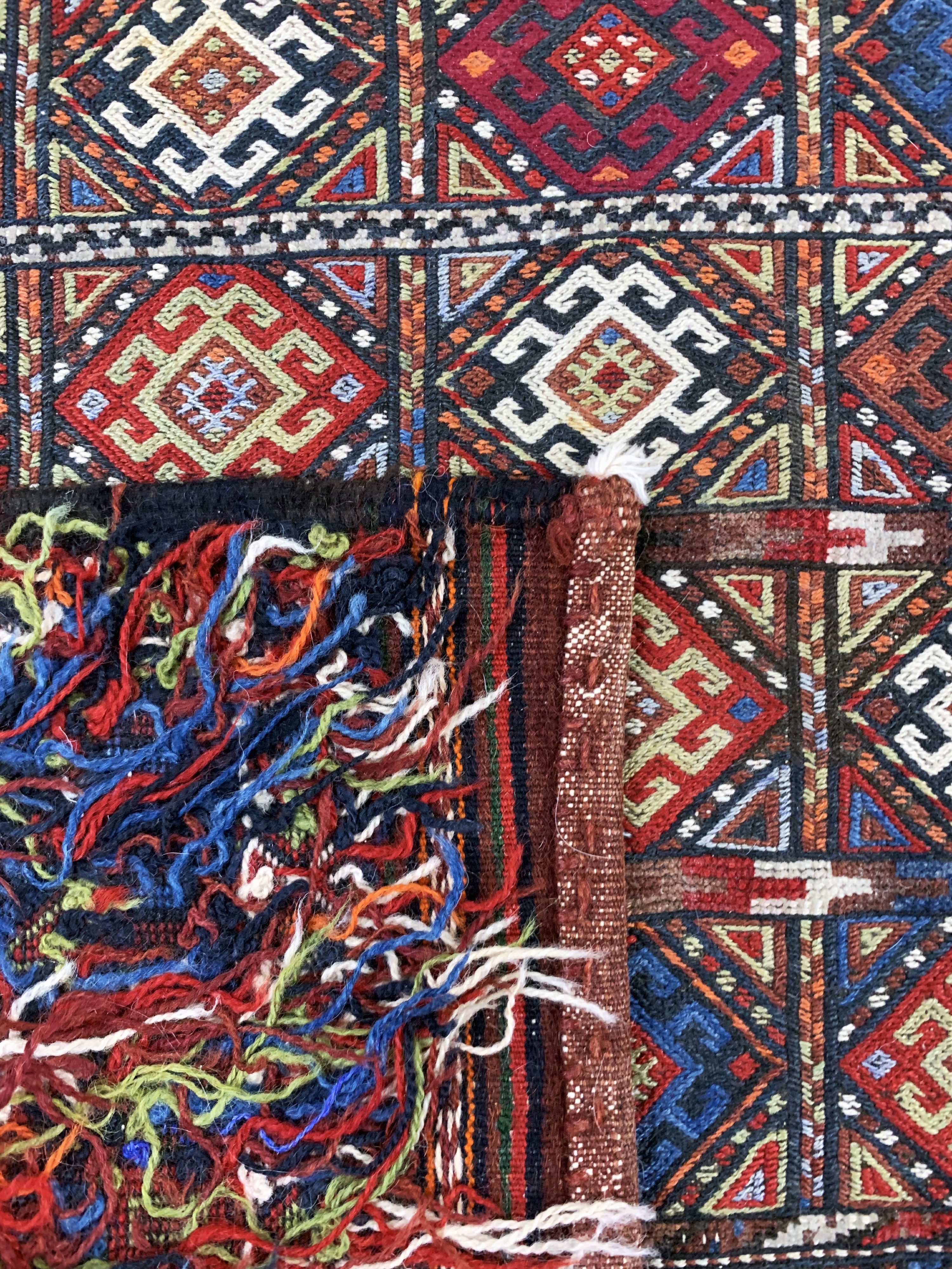 Detail d: Sumakh Kelim, Persien, Mitte 20.Jhd., Wolleauf Baumwolle, ca. 120 x 77 cm, EHZ: 2