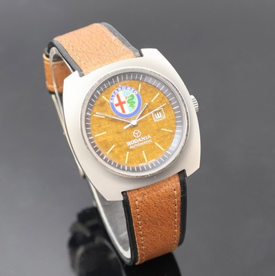 27027243b - RODANIA / ALFA ROMEO Armbanduhr, Schweiz 1970er Jahre, Automatik, Edelstahlgeh. inkl. ...