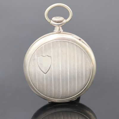 27027250a - OMEGA Silber Herrentaschenuhr um 1932, 800er Silber, Boden m. freiem Monogrammspiegel ...