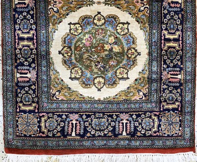 27027264b - 2 lot Lahor, Pakistan, Mitte 20.Jhd, Wolle auf Baumwolle, ca. 158 x 98 cm, EHZ: 2 ...