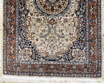 27027264f - 2 lot Lahor, Pakistan, Mitte 20.Jhd, Wolle auf Baumwolle, ca. 158 x 98 cm, EHZ: 2 ...