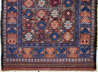 27027265b - Sumakh Kelim, Persien, Mitte 20.Jhd., Wolleauf Baumwolle, ca. 120 x 77 cm, EHZ: 2 ...
