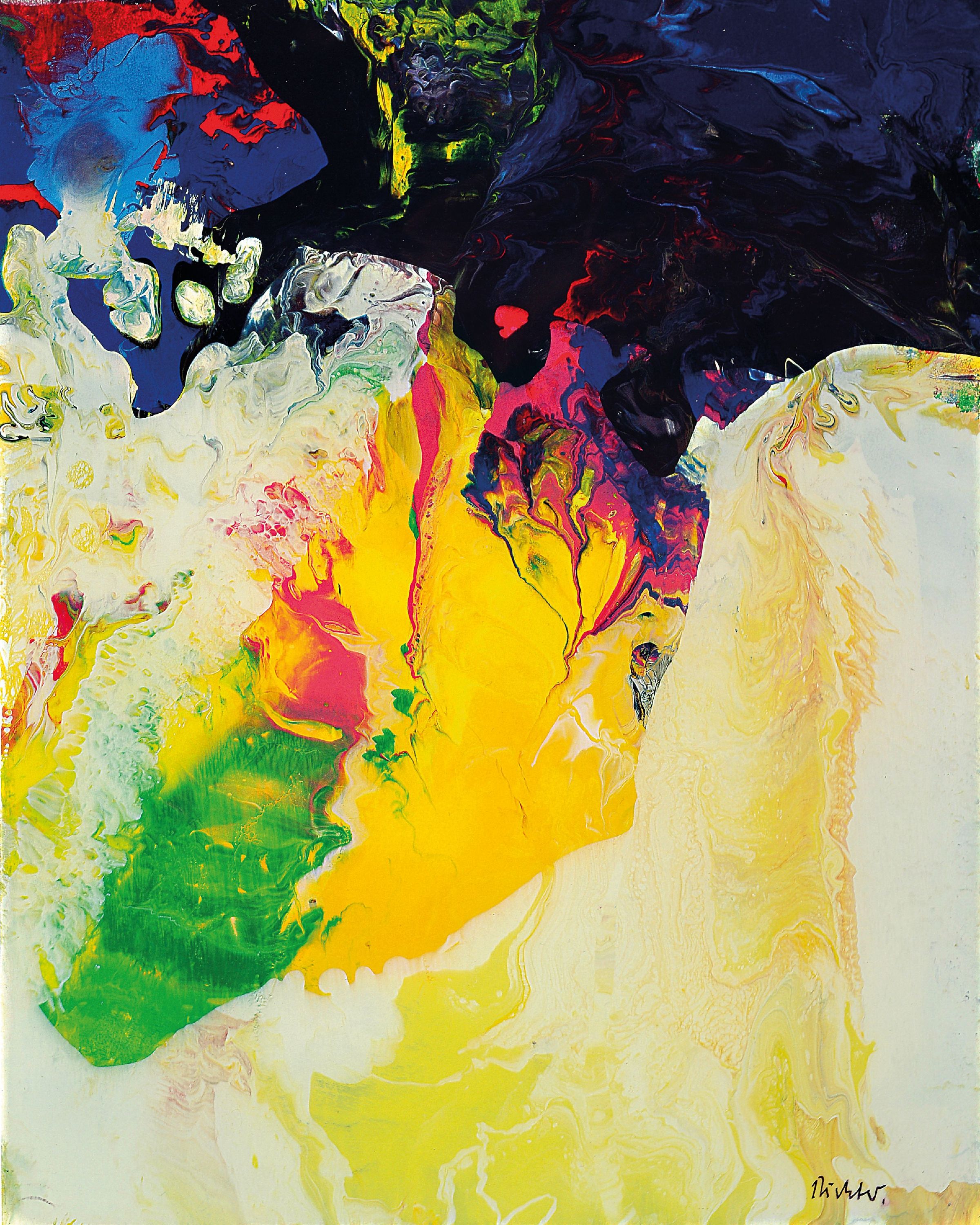 Gerhard Richter, geb. 1932, Titel: aus der Serie "Sinbad 2008", limitiert nur 800 Stück,handsignierter Hochpigment-Druck lackiert, ...