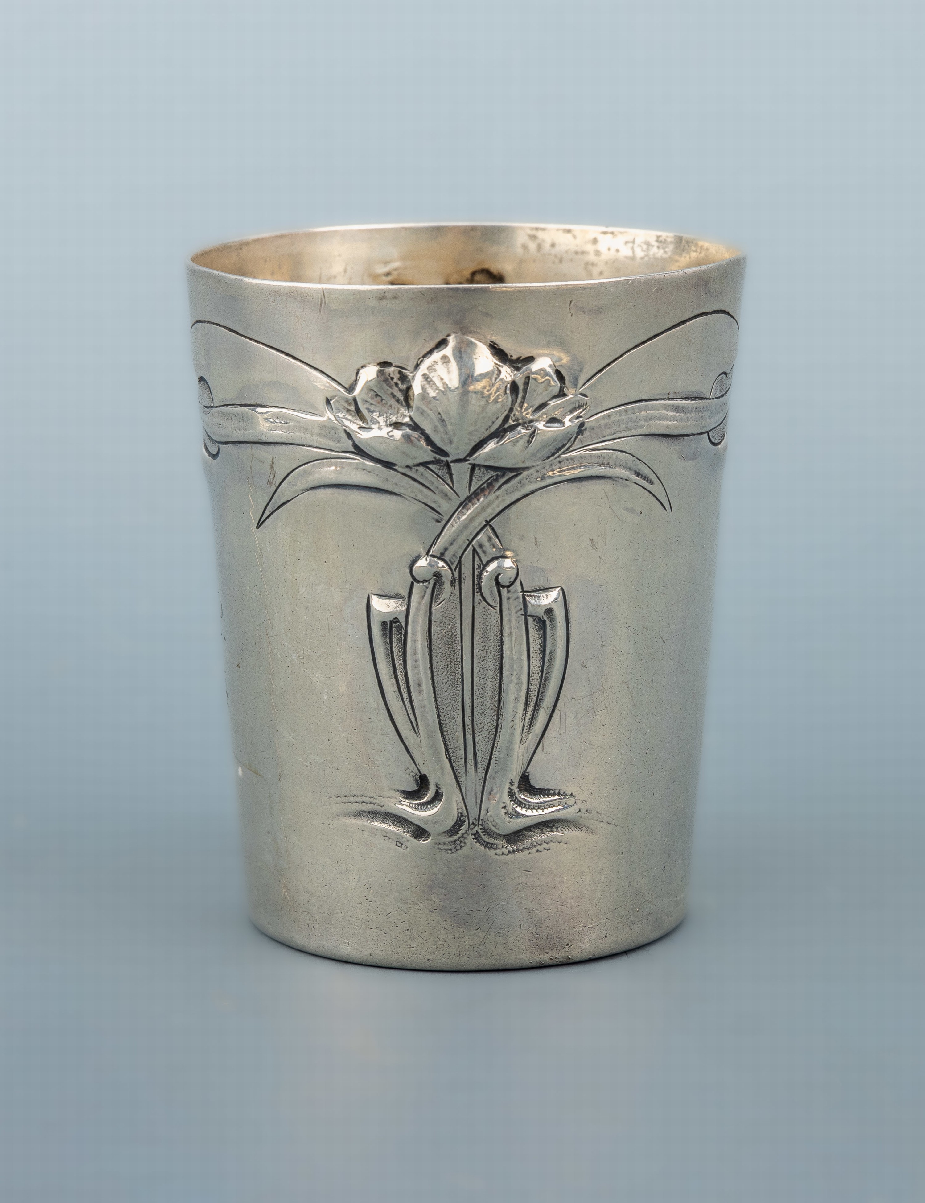 Image 27027428 - Jugendstil-Silberbecher, Frankreich um 1900, 950er Silber, Meistermarke z.T. ...