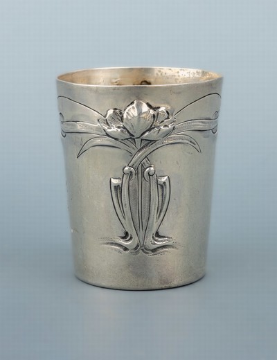 Image Art Nouveau-beaker , France approx. 1900, silver 950, manufacturer´s brand partly not ...