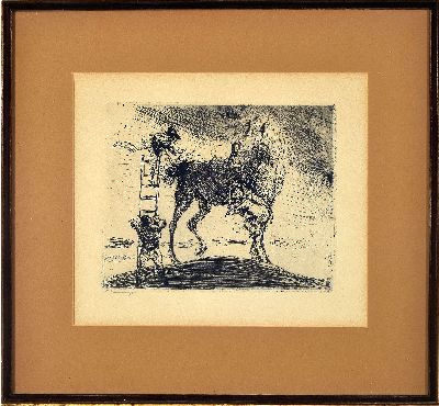 27029508k - Max Slevogt, 1868 Landshut-1932 Neukastel, Radierung, Zirkusszene, links unten ...