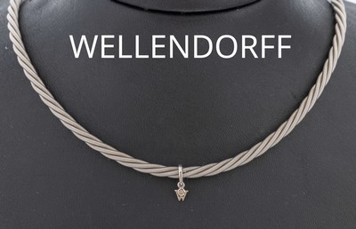 Image 18 kt Gold WELLENDORFF Collier, WG 750/000,Modell Comtesse, typ. W-Abhängung mit ...