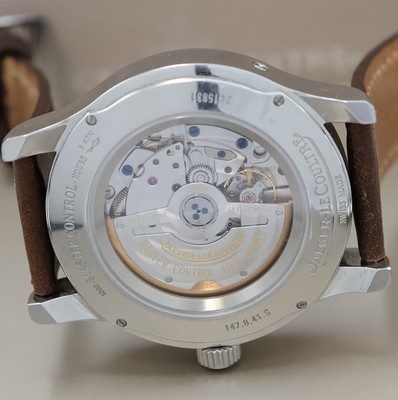 27029531f - Jaeger-LeCoultre Master Calender Armbanduhr mit Vollkalender in Stahl Referenz 147.8.41 ...