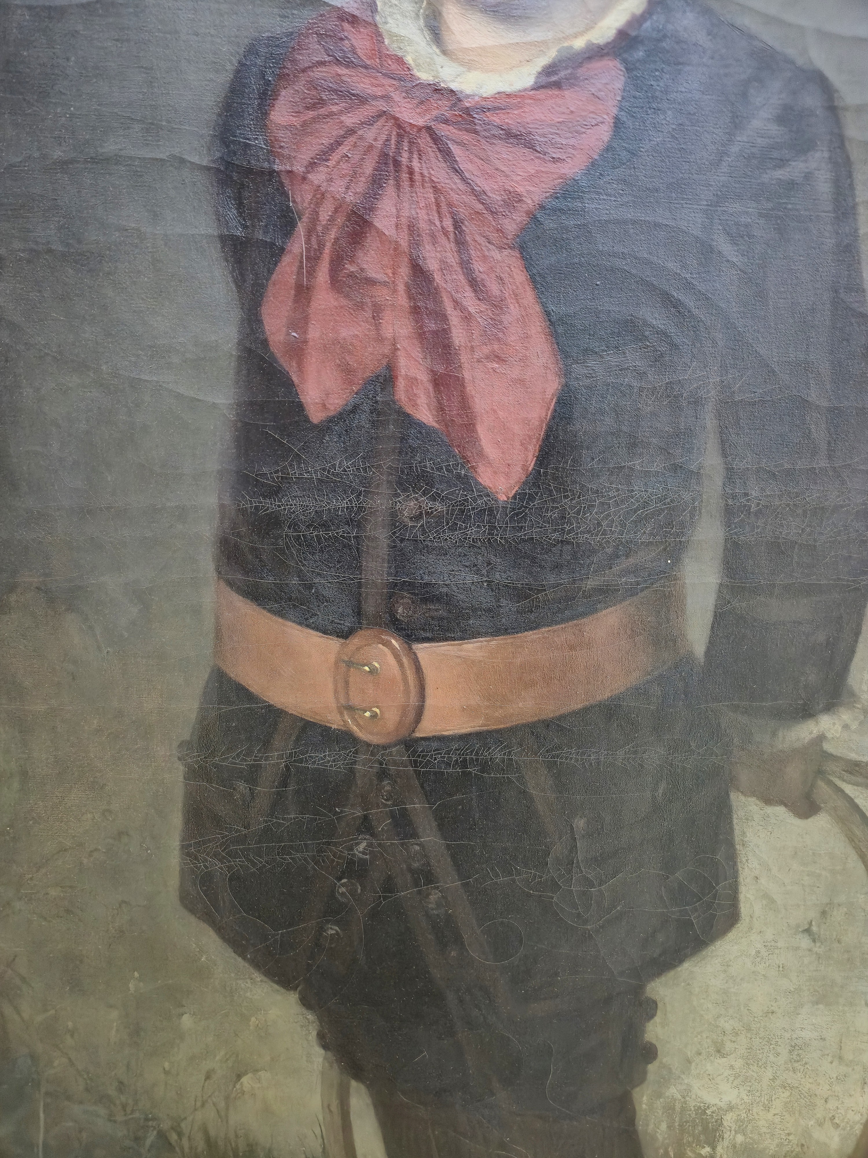 Detail b: Ludwig Patek, 1837 Schloß Oberpettau/Untersteiermark- nach 1883 wohl München, österr. Maler, Kinderporträt des Armin Kohlfürst (1880 Graz ...