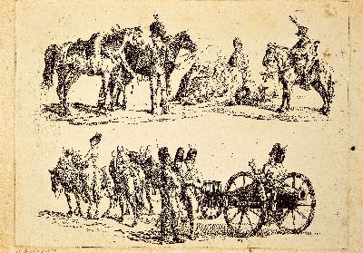 Image Albrecht Adam, 1786 Nördlingen-1862 München, Konvolut aus 5 Radierungen: 2 ...