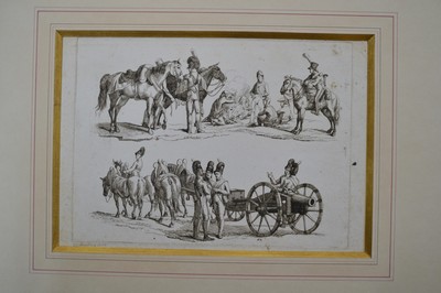 27029713b - Albrecht Adam, 1786 Nördlingen-1862 München, Konvolut aus 5 Radierungen: 2 ...