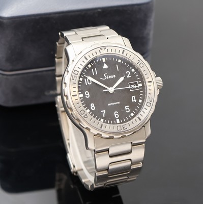 27029724b - SINN Taucher-Chronometer Armbanduhr in Titan, Schweiz um 1999, Automatik, orig. ...