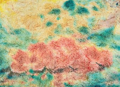 Image Walter Perron, 1895-1970 Frankenthal, abstractcomposition, watercolor on handmade paper, ...