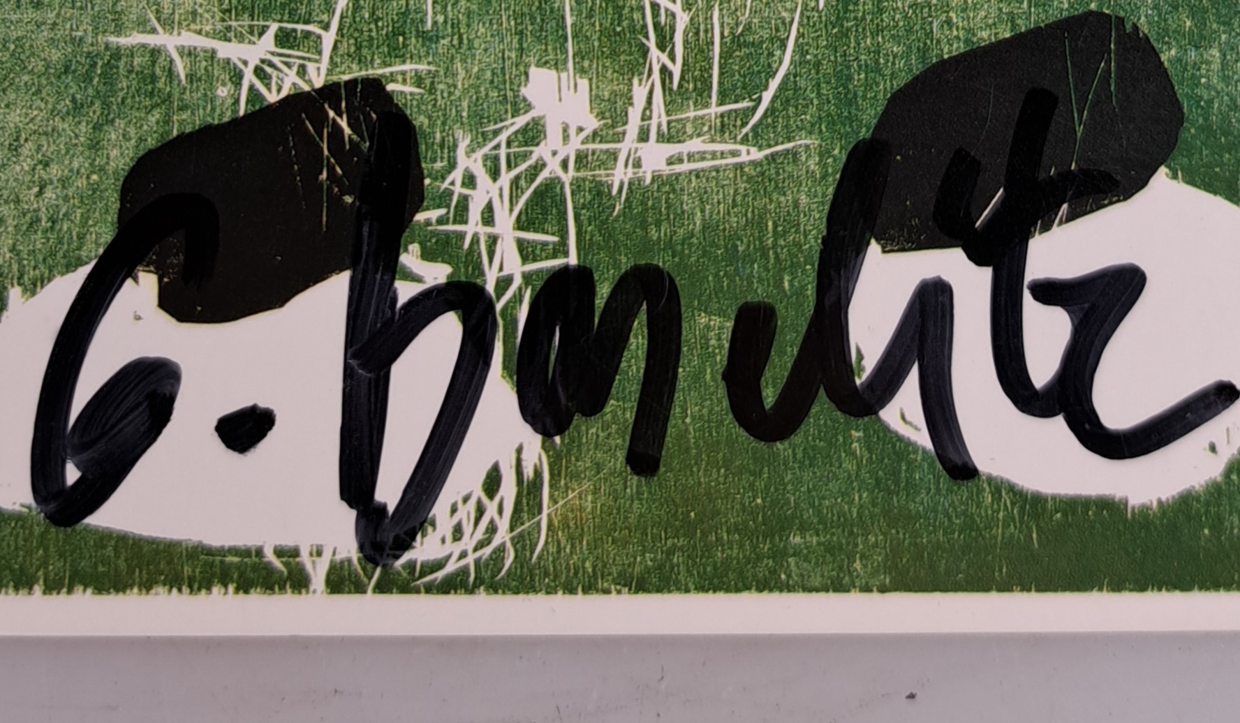Detail b: Georg Baselitz, geb. 1938, "Fünf Steine", sign., ca. 14,5x10 cm