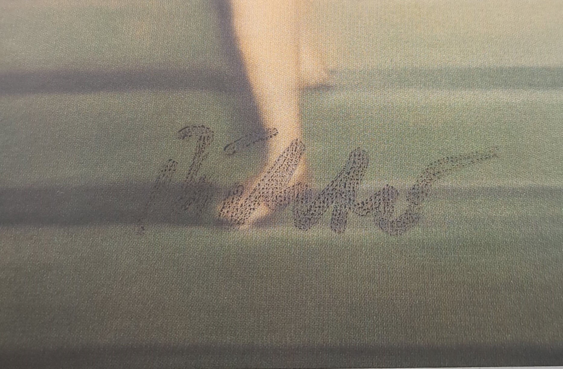 Detail b: Gerhard Richter, geb. 1932, "Ema-Akt auf einer Treppe", 1966, sign., ca.15x10,5 cm